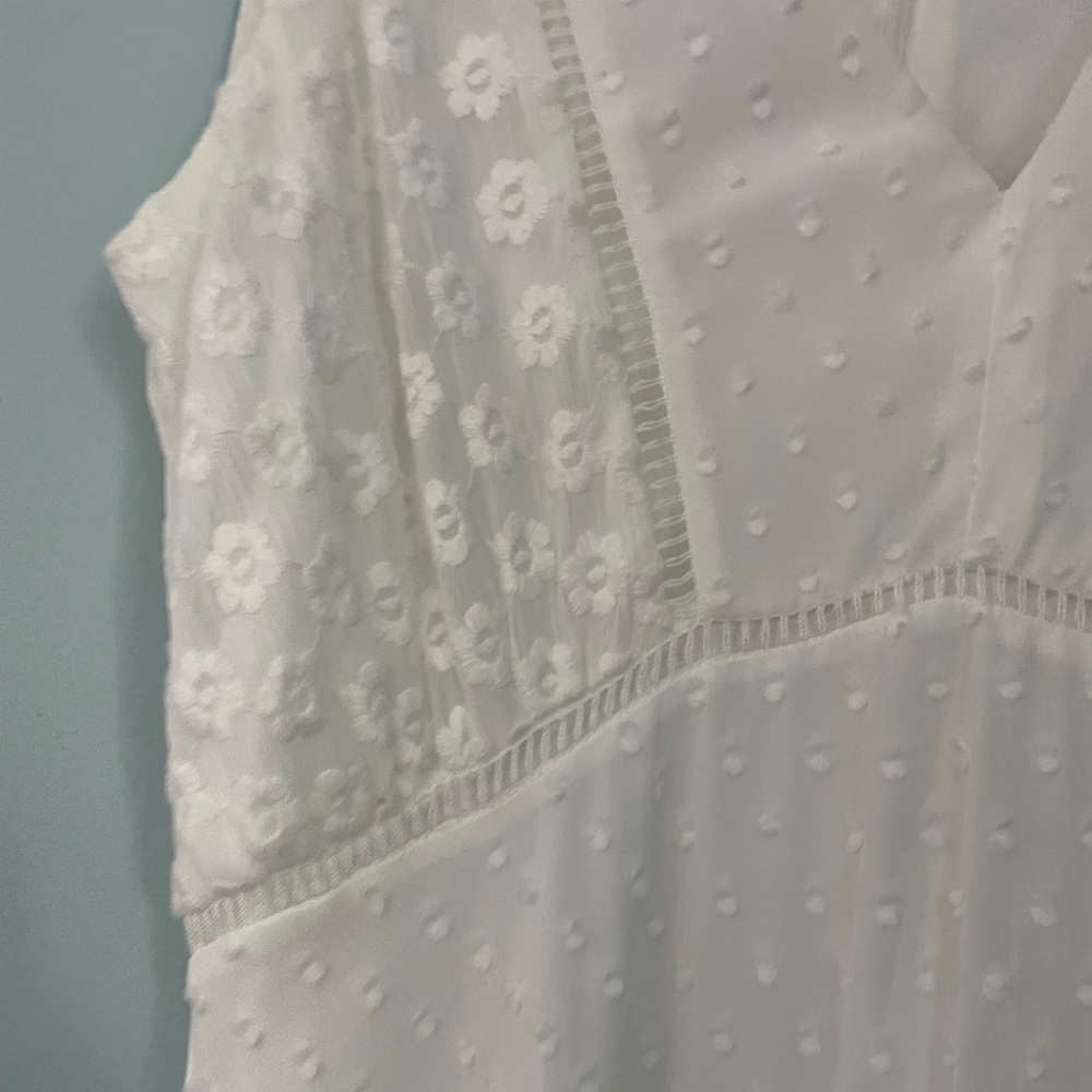 Boho Handkerchief Asymmetrical White Dress - Picture 4 of 4
